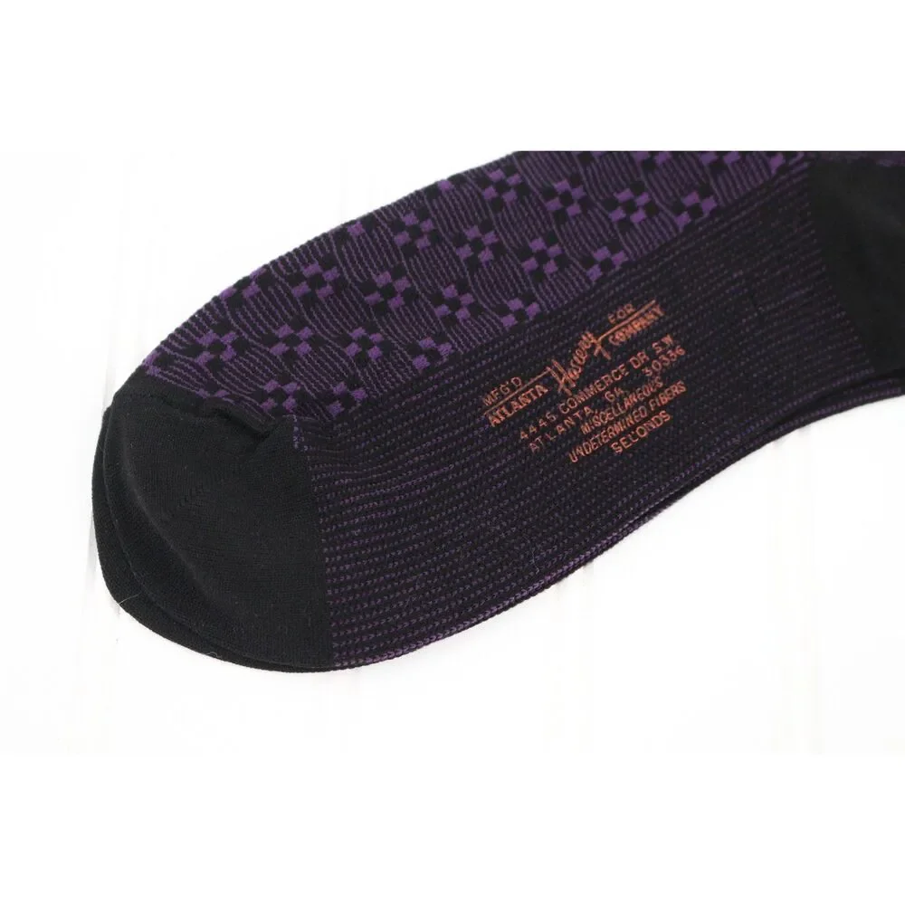 Vintage Stretch Sox Deadstock Made in USA Purple Trouser Socks